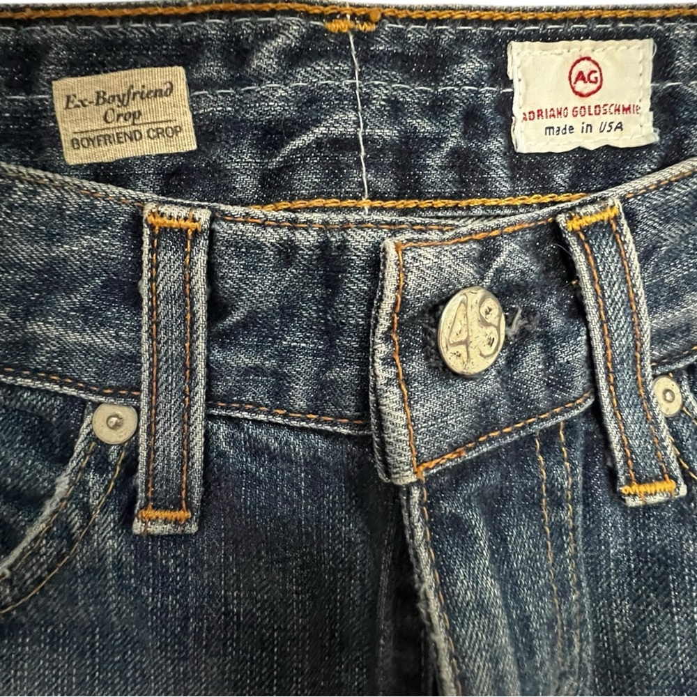 AG Adriano Goldschmied Men's Dark Blue Distressed Jeans 25 - Picture 7 of 8